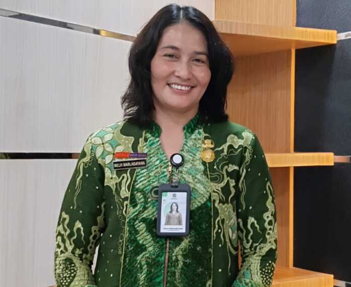 Kepala DLH Kota Medan Melvi Marlabayana.