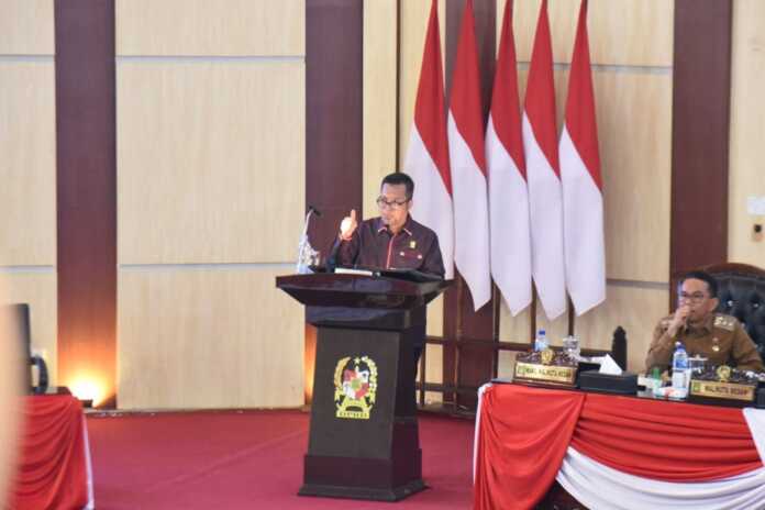 PARIPURNA: Suasana paripurna yang membahas perubahan Rancangan Peraturan Daerah (Ranperda) tentang Sistem Kesehatan Kota Medan.