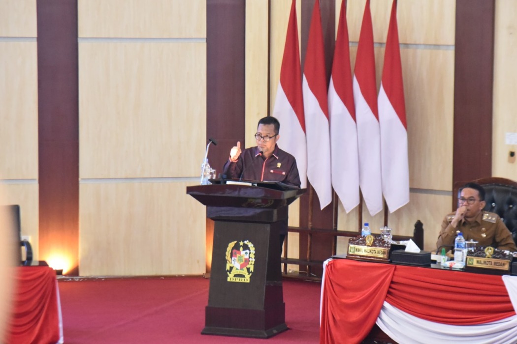PARIPURNA: Suasana paripurna yang membahas perubahan Rancangan Peraturan Daerah (Ranperda) tentang Sistem Kesehatan Kota Medan.