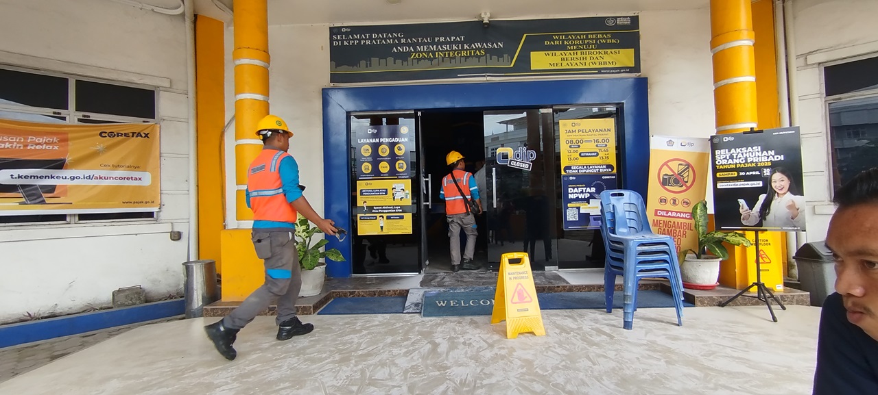 Listrik Padam, Layanan Pajak Rantauprapat Terkendala