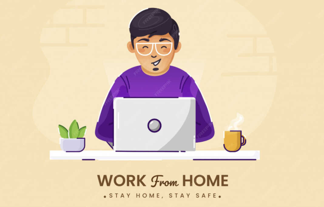 Ilustrasi WFH ( freepik.com)