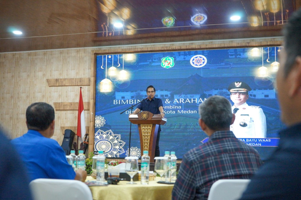 HADIR:Wali Kota Medan Rico Tri Putra Bayu Waas selaku Dewan Pembina IKAPTK Kota Medan hadir langsung dalam acara yang digelar di Gedung PKK Kota Medan, Selasa (7/4/2026) malam.