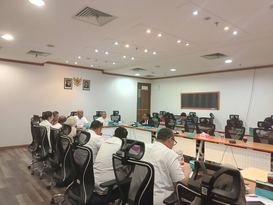 RDP: RDP Komisi C DPRD Sumut bersama Bapenda Sumut di Ruang Komisi C DPRD Sumut, Rabu (13/5/2026).(Foto : Ihsan Syahreza)