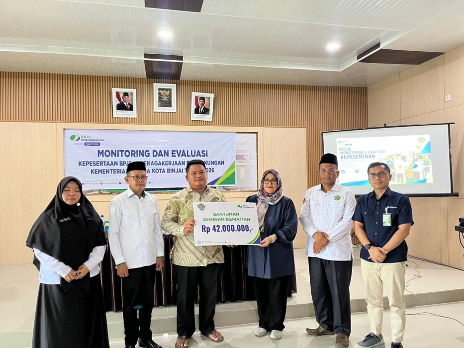 BPJS Ketenagakerjaan dan Kemenag Binjai, Perkuat Perlindungan Guru dan Tenaga Nonpendidik