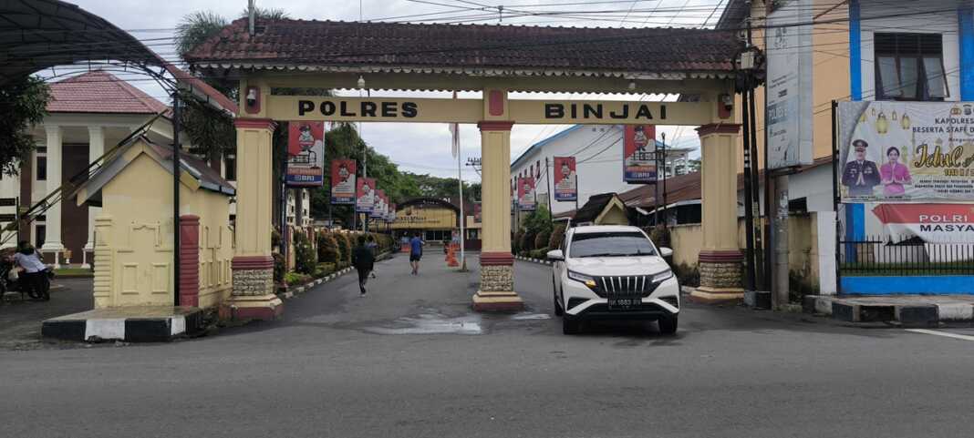 Markas Komando Polres Binjai di Jalan Sultan Hasanuddin.(Teddy Akbari/Sumut Pos)