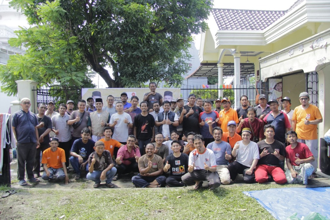 KURBAN: DPC PKS Medan pada kegiatan penyembelihan dan penyaluran hewan kurban, Kamis (28/5/2026).