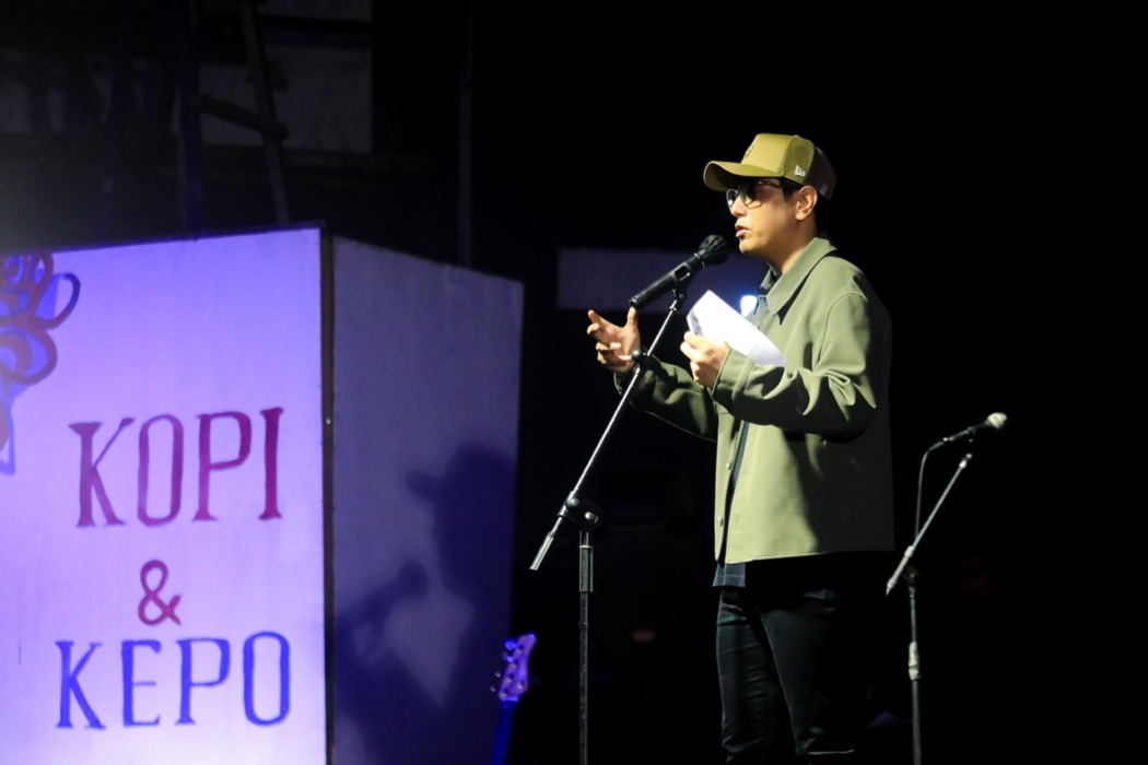 BUKA: Wali Kota Medan Rico Tri Putra Bayu Waas, membuka kegiatan Festival Musikalisasi Puisi “Kopi dan Kepo.