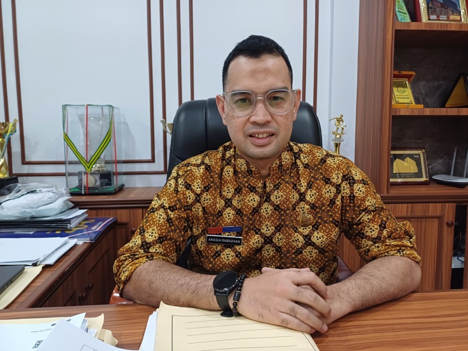 Dirut PUD Pasar Kota Medan, Anggia Ramadhan. (Markus Pasaribu/Sumut Pos).