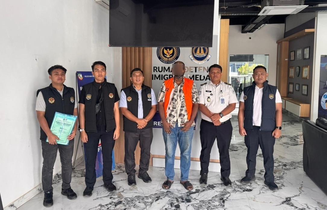 Imigrasi Belawan Tindak WN Malaysia Tanpa Paspor