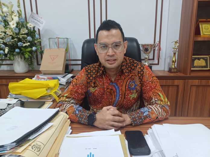 Dirut PUD Pasar Kota Medan, Anggia Ramadhan. (Markus Pasaribu/Sumut Pos).