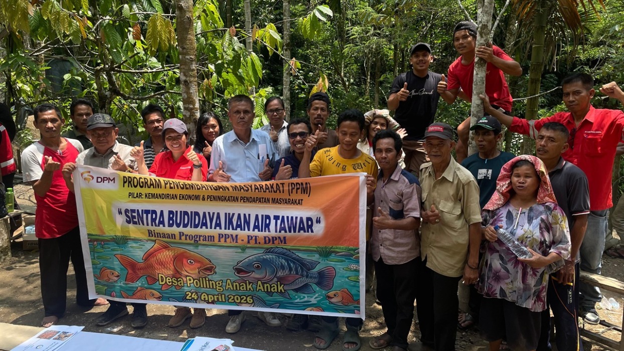 Lewat Pelatihan Perikanan dan Agribisnis, PT Dairi Prima Mineral Dorong Ekonomi Desa