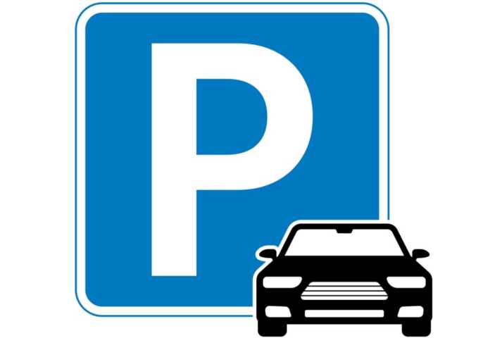 Parking Sign Flat Style
