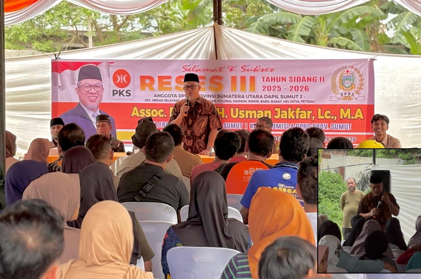 Respons Cepat Usman Jakfar Telepon PDAM di Depan Warga Pulo Brayan yang Krisis Air Bersih
