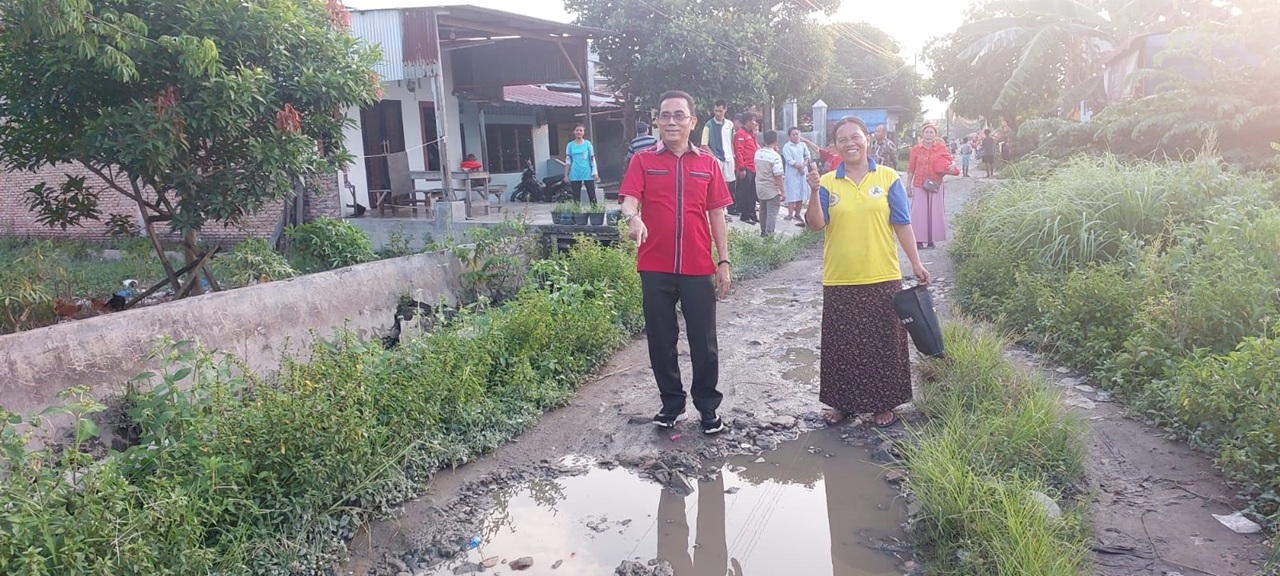 Komisi 4 DPRD Medan Desak Perbaikan Jalan Benteng Mabar Hilir, Warga Puluhan Tahun Terjebak Lumpur
