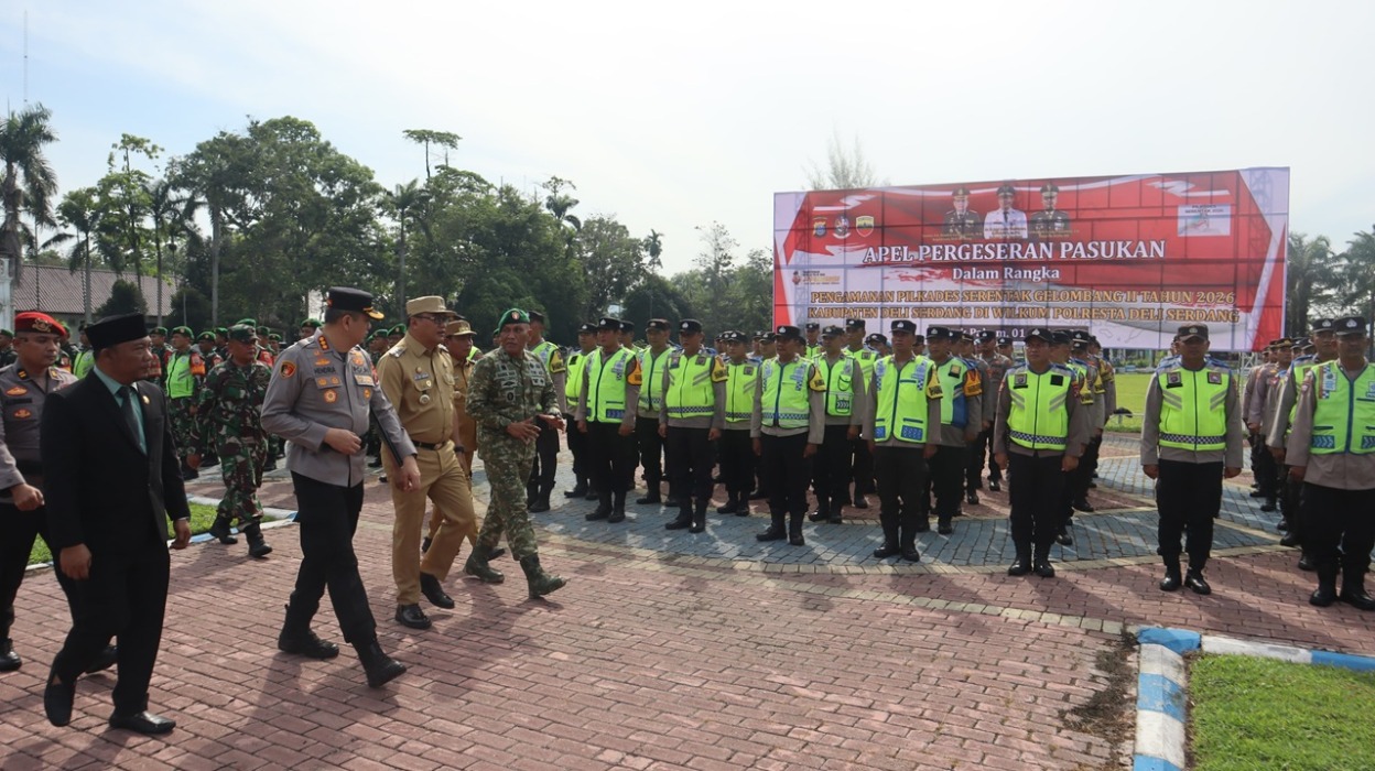 Pengamanan Pilkades Serentak Gelombang II di Deliserdang, Polresta Deliserdang Jamin Kesmanan
