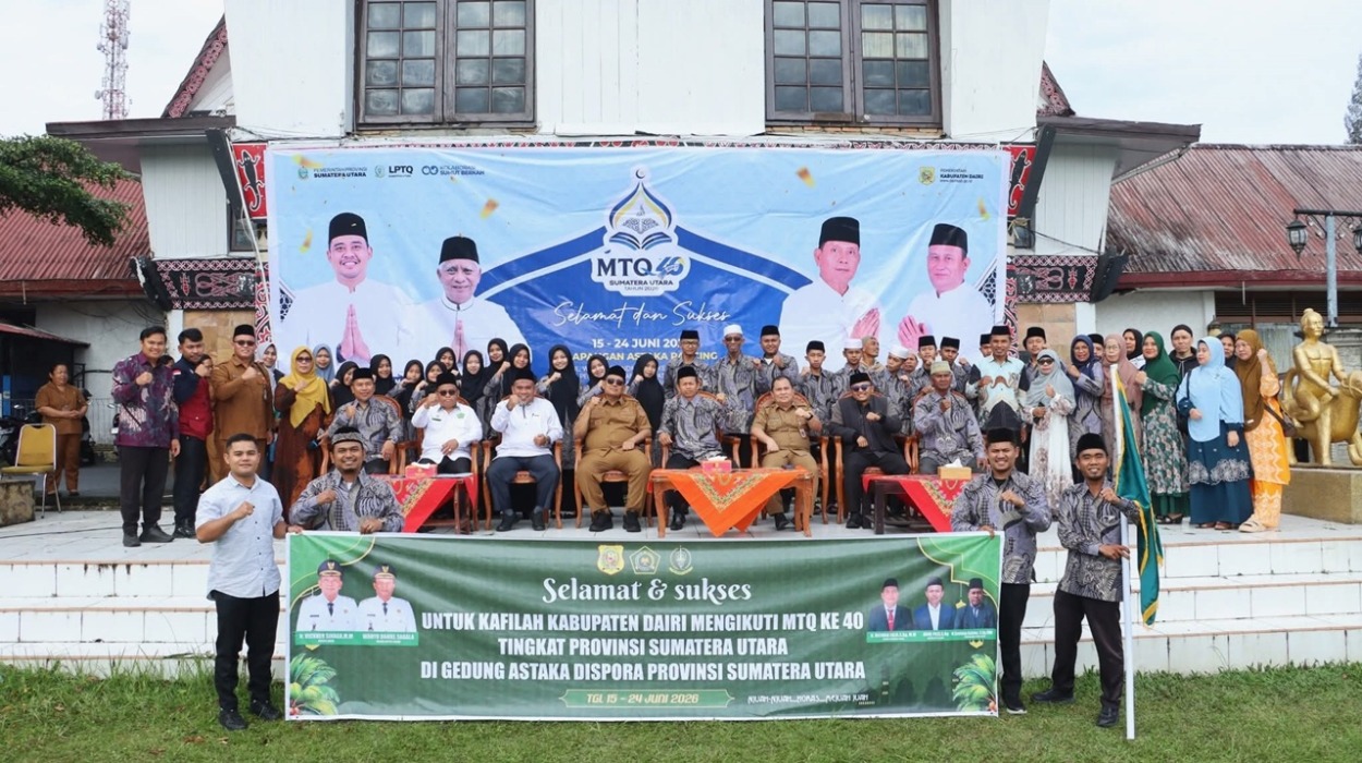 Bupati Vickner Lepas 30 Kafilah Dairi ke MTQ Sumut, Targetkan Prestasi Terbaik