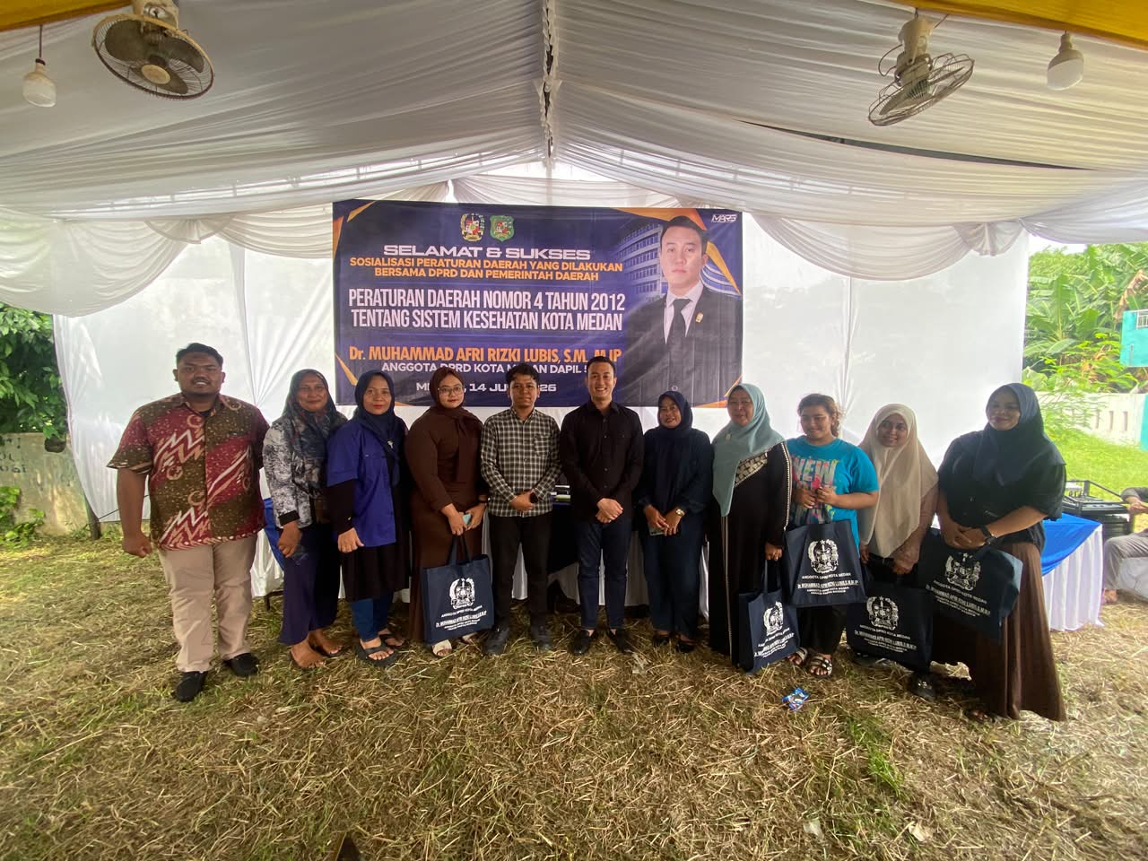 Sosialisasi Perda Kesehatan, Rizki Lubis Sesali Dinkes Medan Absen