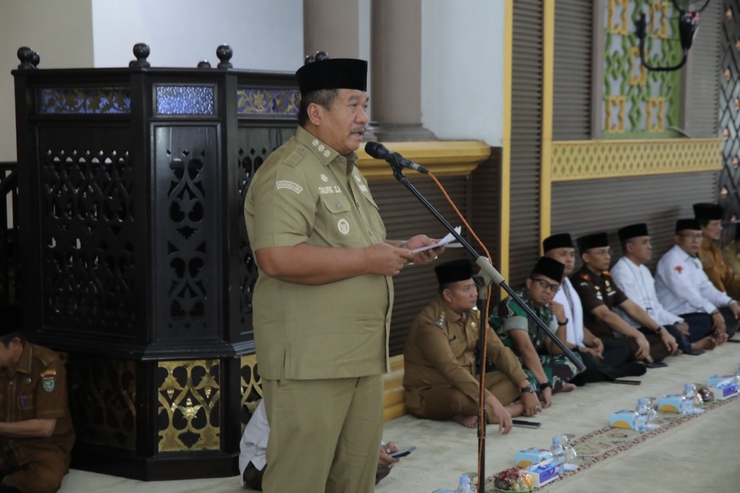 SAMBUTAN: Kata sambutan Bupati Asahan pada peringatan Tahun Baru Islam 1448 Hijriah.