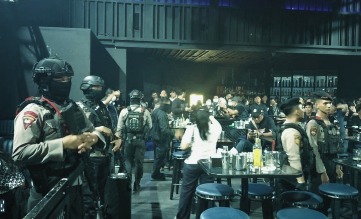 Brimob-BNNP Sumut Razia THM di Medan, Dua Pengunjung Positif Narkoba