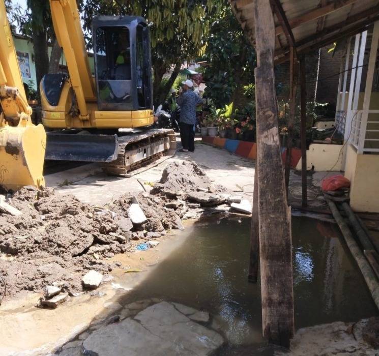 PERAWATAN: Perumda Tirtanadi akan melakukan perawatan pipa Jaringan Distribusi Utama (JDU) berdiameter 1.000 mm di kawasan Jalan Purwo Gang Family, Delitua, Kabupaten Deliserdang.