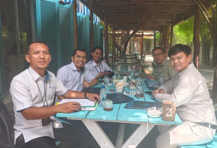 KOORDINASI: Tim BPJS Ketenagakerjaan Binjai berkoordinator BSI Agen Binjai-Langkat.(Humas BPJS Ketenagakerjaan/Sumut Pos)