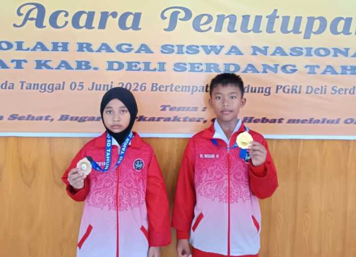 Siswa SD IT Generasi Madani M. Wisam Hasnawi memperoleh Juara 1 Karate Putra (kanan) dan Diazsyah Iffahni memperoleh Juara 3 (kiri), pada kegiatan O2SN Tingkat Kabupaten Deli Serdang. Siswa SD IT Generasi Madani M. Wisam Hasnawi memperoleh Juara 1 Karate Putra (kanan) dan Diazsyah Iffahni memperoleh Juara 3 (kiri), pada kegiatan O2SN Tingkat Kabupaten Deli Serdang.