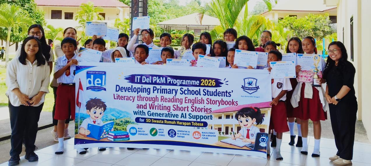 IT Del Laksanakan Program PkM Pengembangan Literasi Siswa SD Swasta Rumah Harapan Tobasa