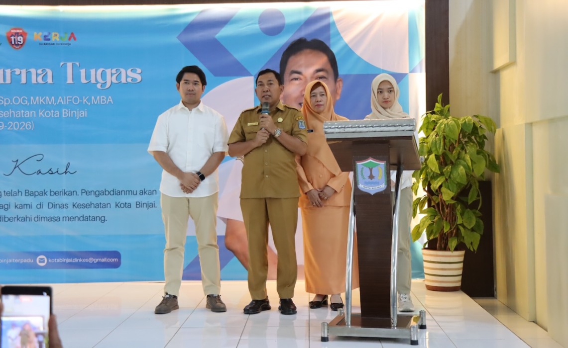 Kadis Kesehatan Binjai Purna Tugas