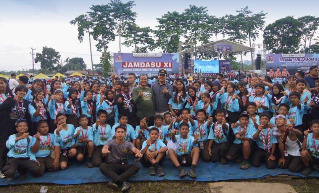 Bupati Karo Hadiri Jamda Pramuka Sumut