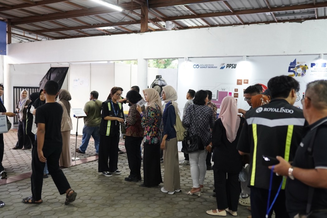 PRSU: Suasana pengunjung saat memasuki area Pekan Raya Sumatera Utara (PRSU).(Dok : Humas Panitia PRSU)