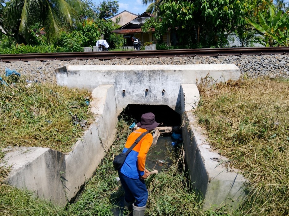 SIAGAKAN: PT Kereta Api Indonesia (Persero) Divisi Regional I Sumatera Utara menyiagakan personel mengantisipasi dampak cuaca ekstrem serta potensi bencana hidrometeorologi.(Dok : PT. KAI Drive I Sumut)