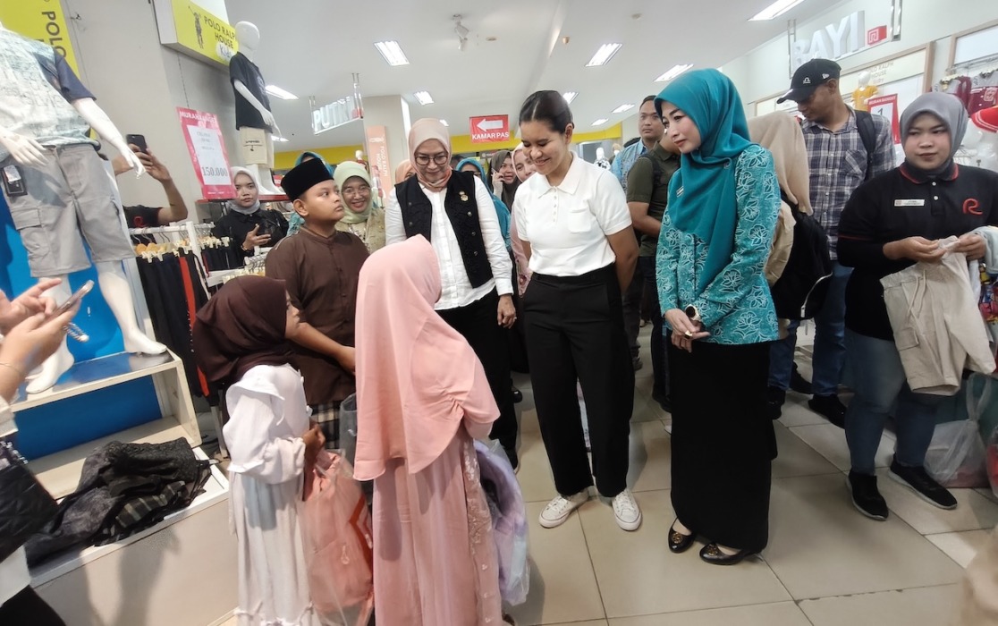 TP PKK Sumut Berbagi di Kota Tebingtinggi, 200 Anak Yatim Terima Voucher Belanja Rp500 Ribu