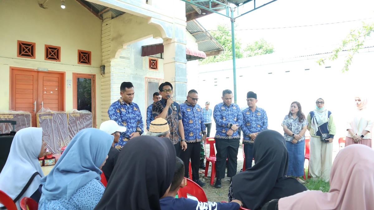 Pemko Binjai Bantu Warga Terdampak Puting Beliung