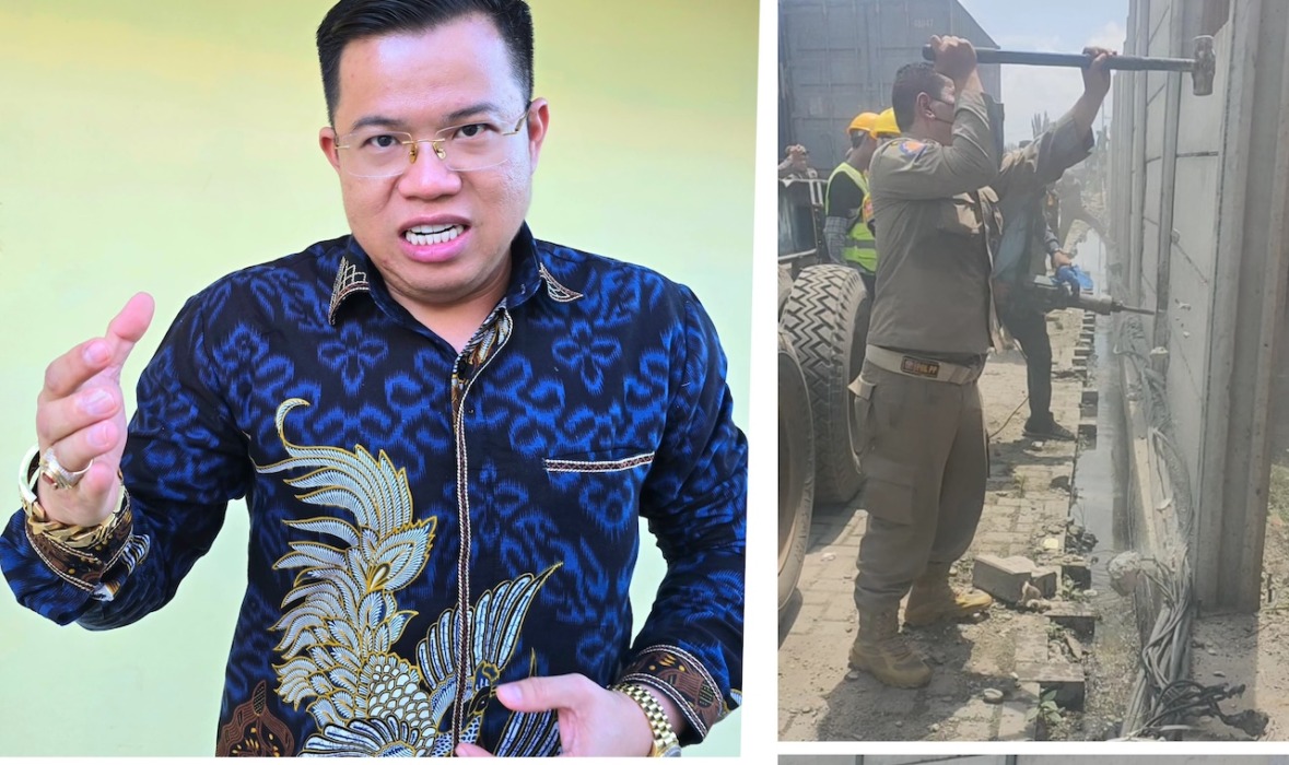 Pemko Medan Rubuhkan Tembok PT SBP