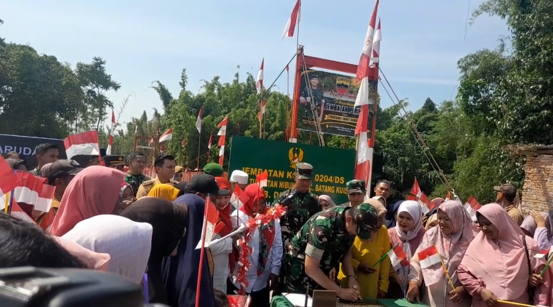 Pangdam 1/BB Resmikan Jembatan di Deliserdang