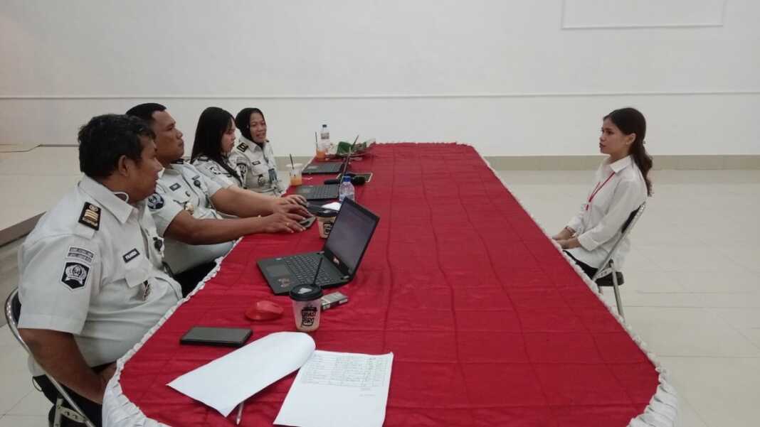 Seleksi Lapas Binjai dalam program magang Kemenaker. (Humas Lapas Binjai/Sumut Pos)