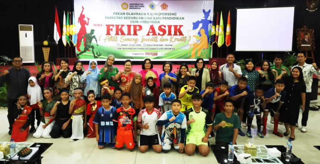 PORSENI: FKIP USM Indonesia menggelar Porseni 2026 Bertema FKIP ASIK. (Istimewa/Sumut Pos)