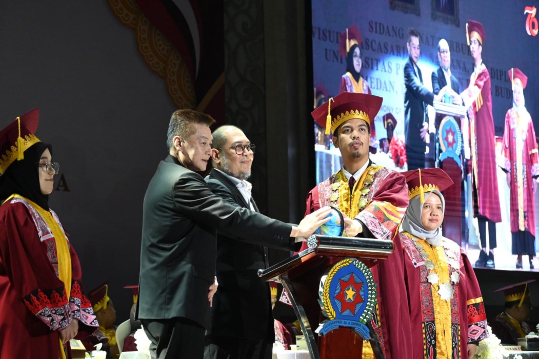 TEKNIK INDUSTRI: Unpab luncurkan program studi teknik industri sekaligus memperkenalkan Program Global Student Network. (Istimewa/Sumut Pos)