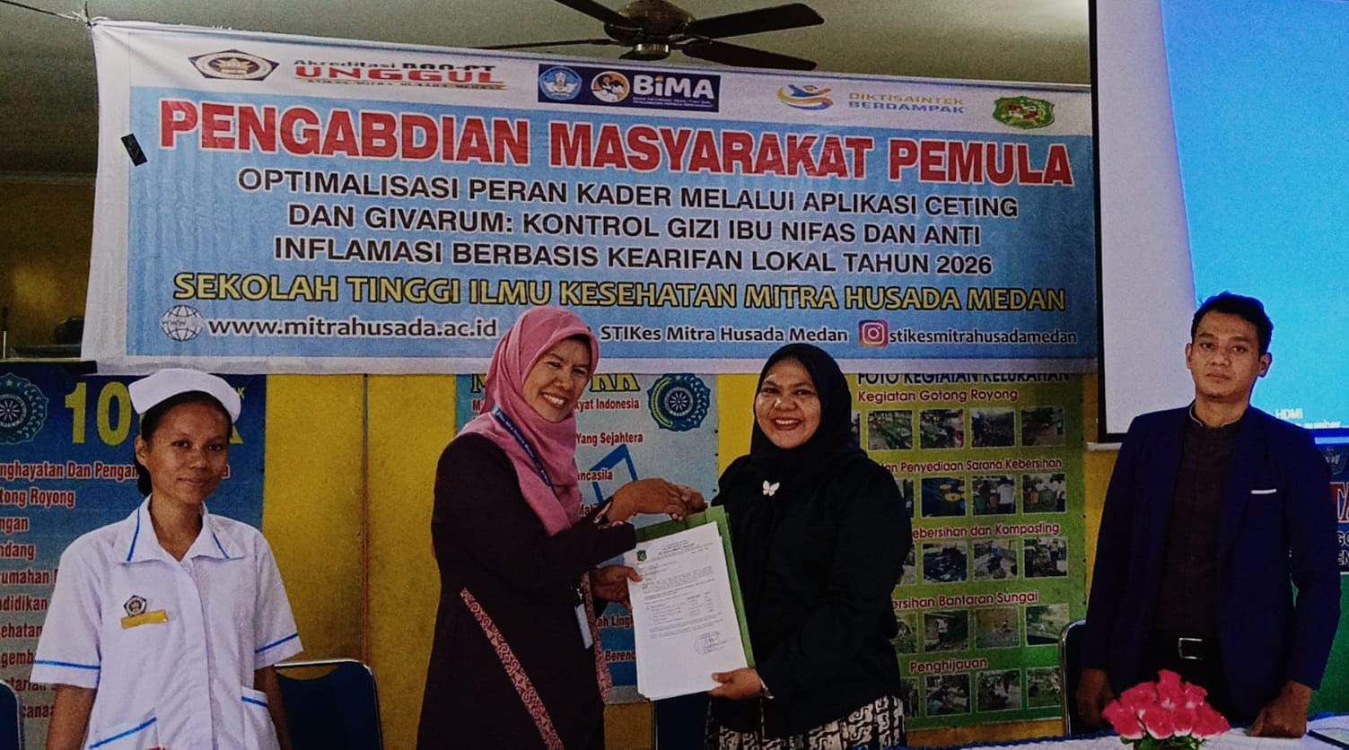 PENGABDIAN MASYARAKAT: Sosialisasi kegiatan pengabdian masyarakat di Kelurahan Medan Tenggara oleh STIKes Mitra Husada Medan. (Istimewa/Sumut Pos)