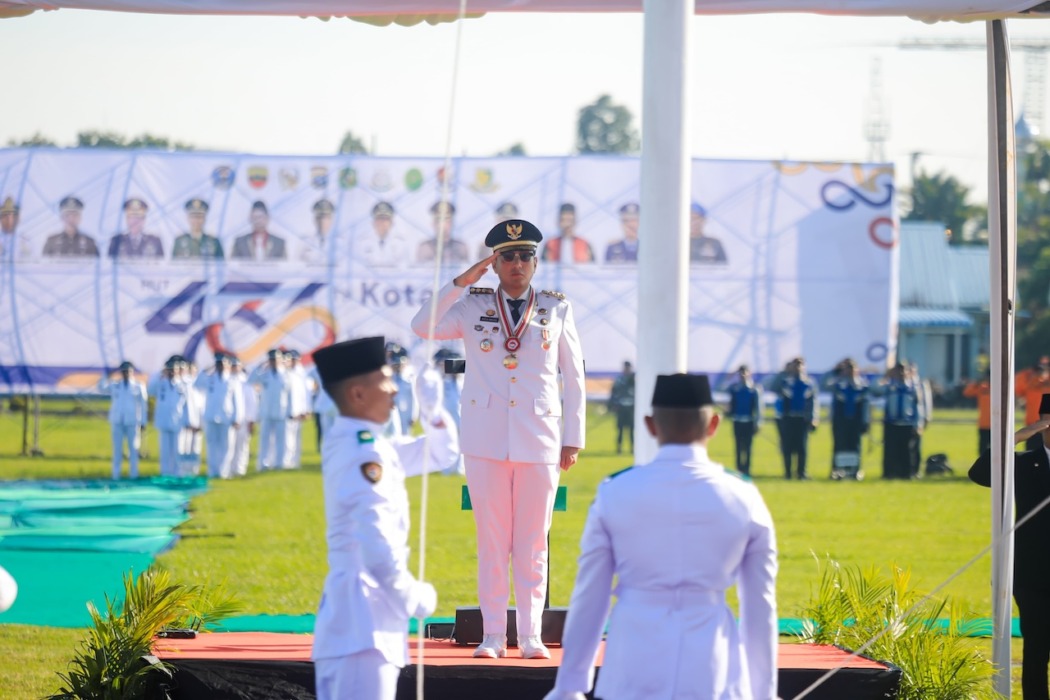 Wali Kota Medan Rico Waas bertindak sebagai inspektur upacara Hari Jadi Kota Medan ke 436.