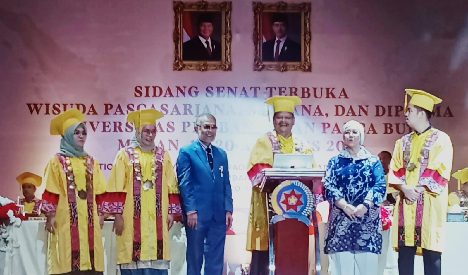 Rektor Unpab dan Ketua Umum Aptisi Launching Maskot Sahabat Insan Tamaddun Mandiri, Aplikasi PMB dan Pelayanan Terpadu