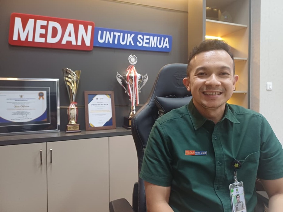 Kepala Bapenda Kota Medan, M Agha Novrian. (Markus Pasaribu/Sumut Pos)