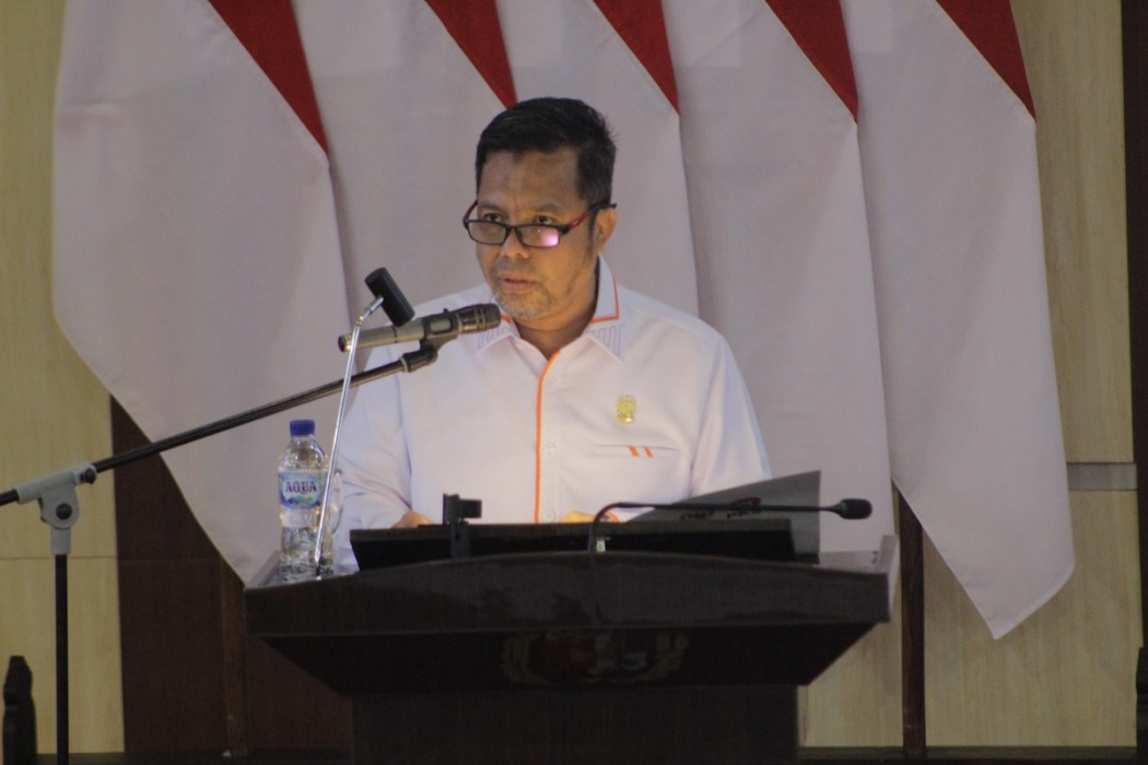 Jubir F-PKS, dr H Ade Taufik Sp OG dalam Rapat Paripurna DPRD Kota Medan, Senin (14/9/2026).