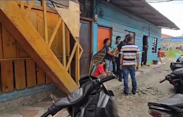 GEREBEK: Polres Karo menggerebek sarang narkoba dan mengamankan 8 orang