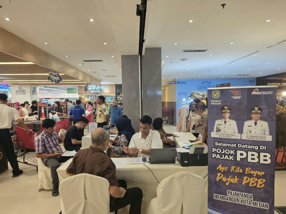 Pojok PBB Hadir di Brastagi Supermarket, Bayar PBB Bisa Sambil Berbelanja