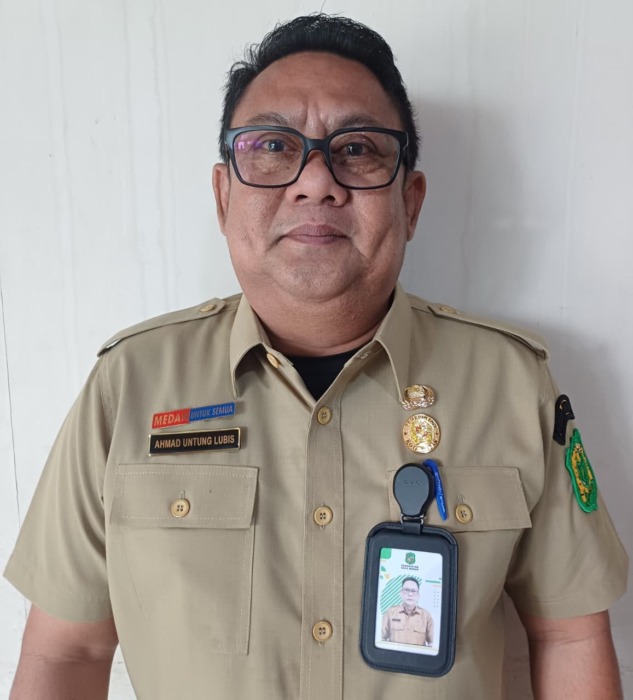 Kepala Dinas Ketahanan Pangan Pertanian dan Perikanan Kota Medan, Ahmad Untung Lubis. (Markus Pasaribu Sumut Pos)