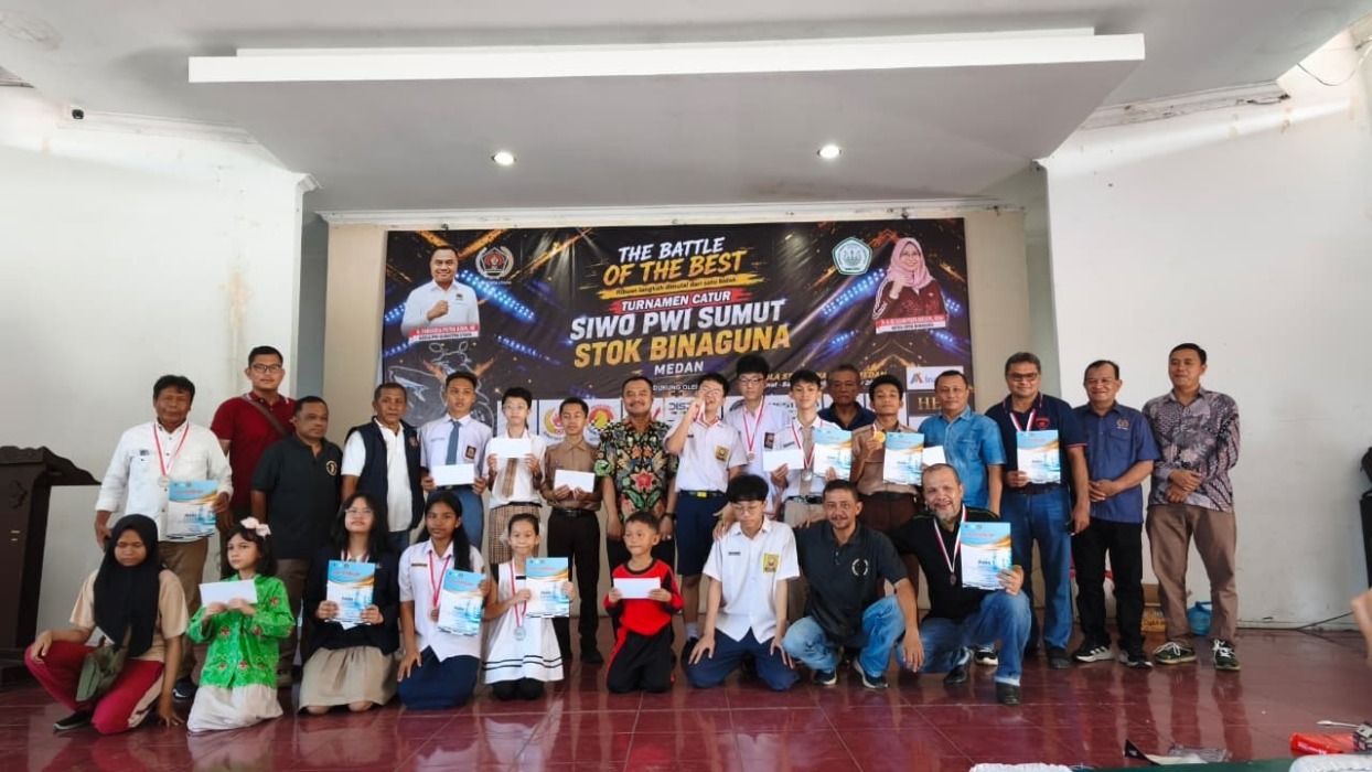 Turnamen Catur SIWO-STOK Bina Guna Berakhir Sukses, Alma, David dan Rony Juara