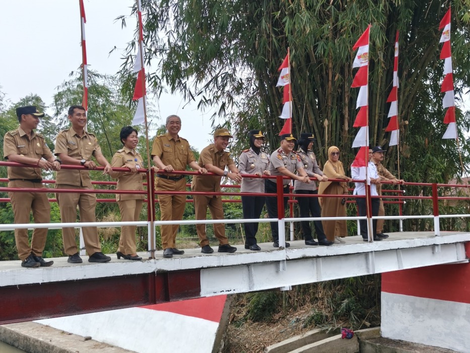 Hadirkan Akses Baru bagi Warga di Tebingtinggi, Jembatan Merah Putih Mandailing Diresmikan