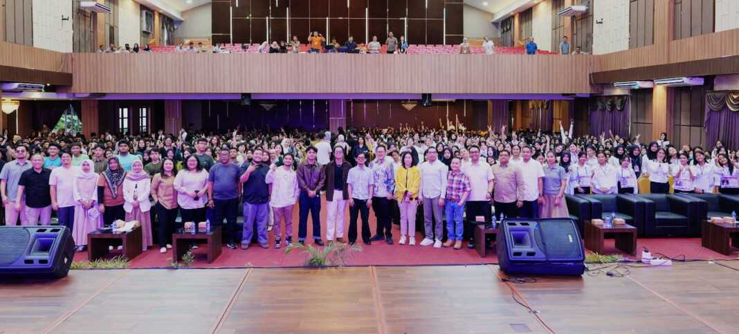 PKKMB UNPRI: Kegiatan PKKMB di Universitas Prima Indonesia yang meriah, inspiratif dan penuh energi. (Istimewa/Sumut Pos)