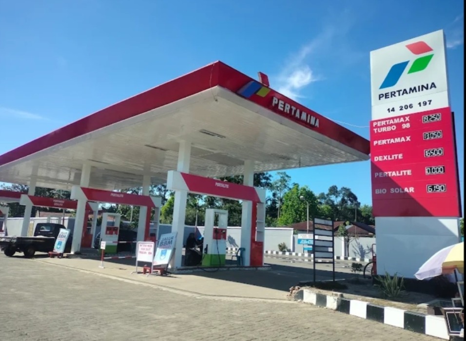 LOKASI SPBU: SPBU Limbong nomor 14.206.197 di Jalinsum Tebingtinggi–Pematangsiantar. (Fad)